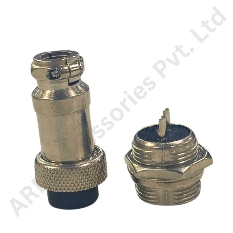 GX16-2-PIN MALE PLUG AND FEMALE SOCKET